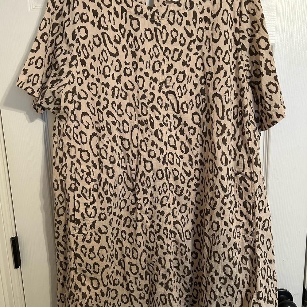 Boutique Leopard Print Dress Size 3x
